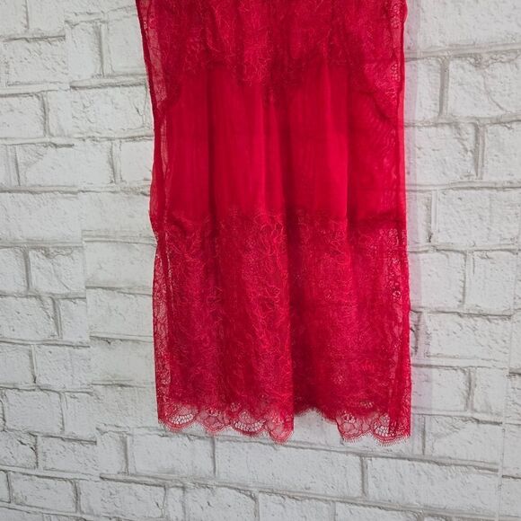 b.temptd red teddy nightgown - Picture 3 of 14